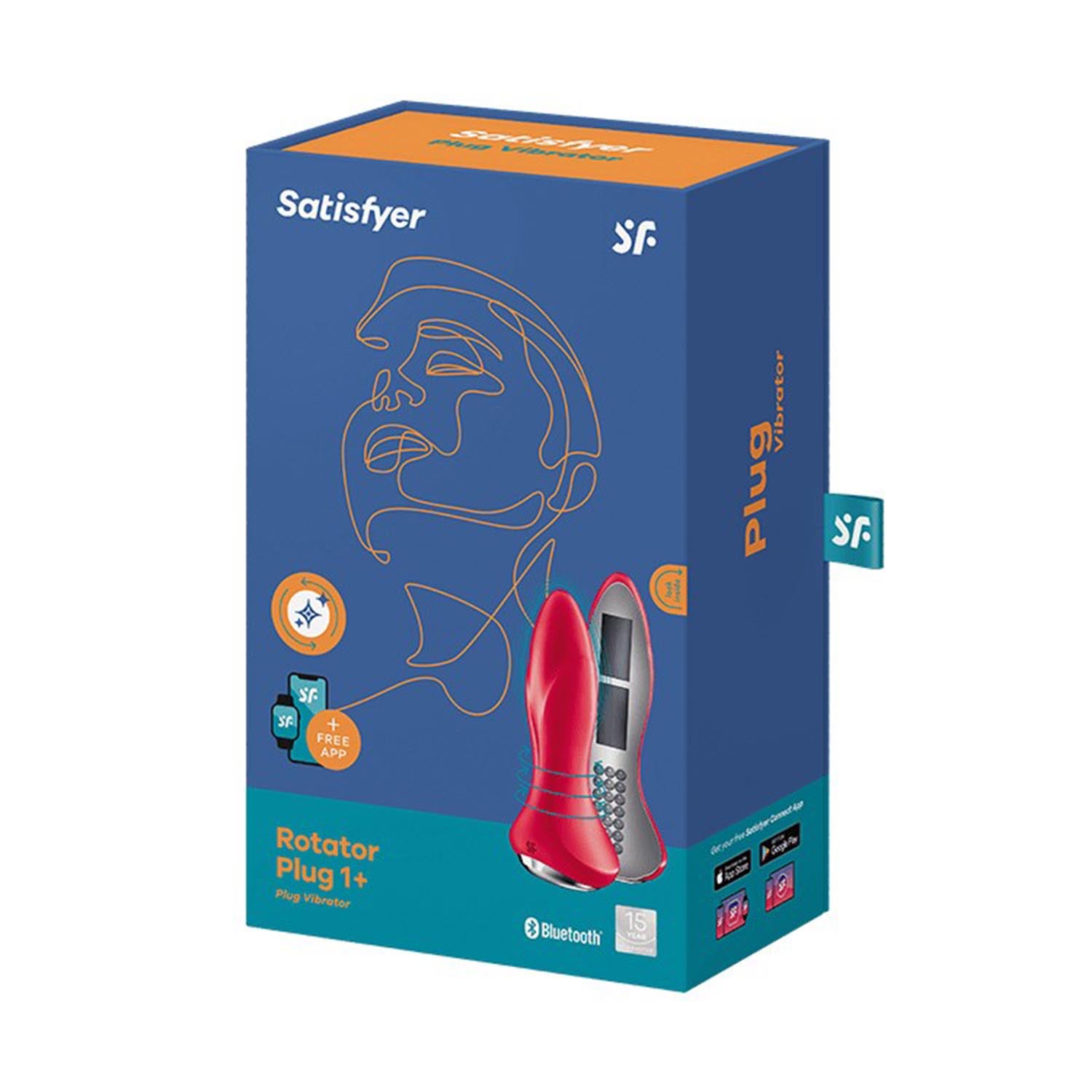 Satisfyer Rotator Plug 1+ Plug Vibrator Rojo 1Un